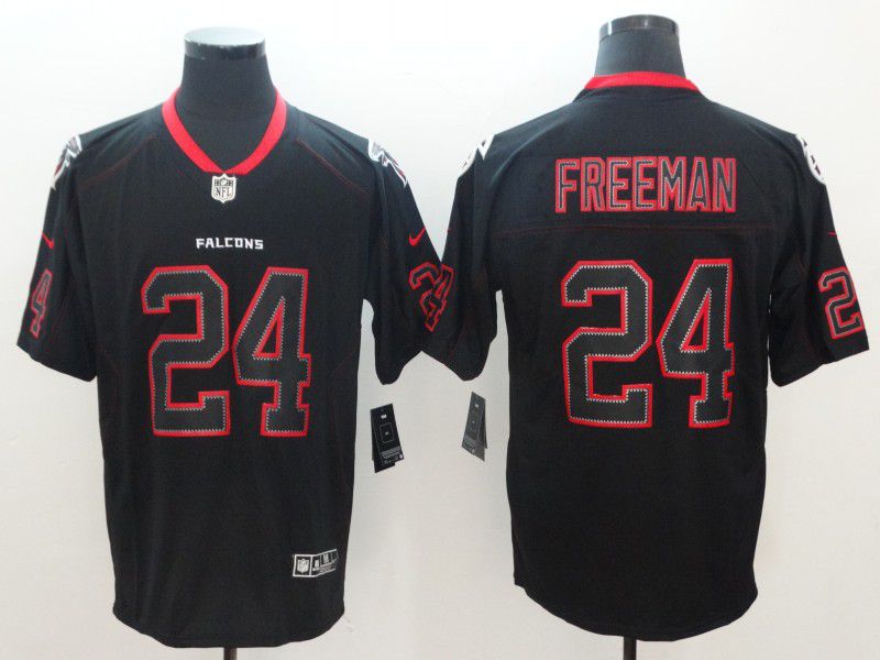 Men Atlanta Falcons #24 Freeman Nike Lights Out Black Color Rush Limited NFL Jerseys->cleveland browns->NFL Jersey